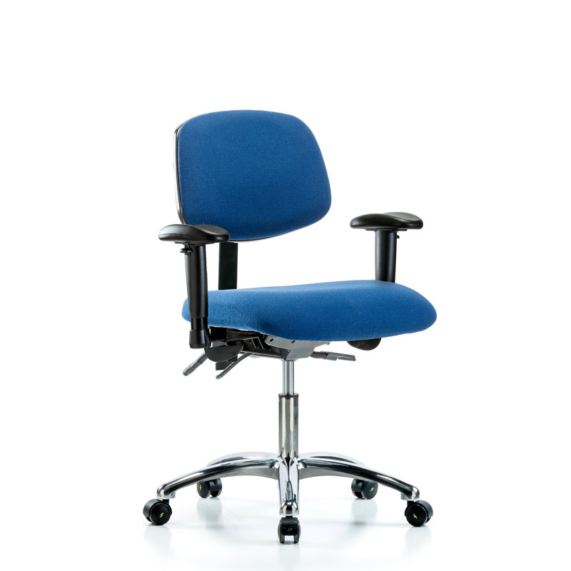 Task Chair, Casters, Blue