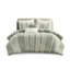 Édredon double / grand Sage - Rembourrage 100% coton rayé avec garniture facilement lavable en housse de literie pour la maison