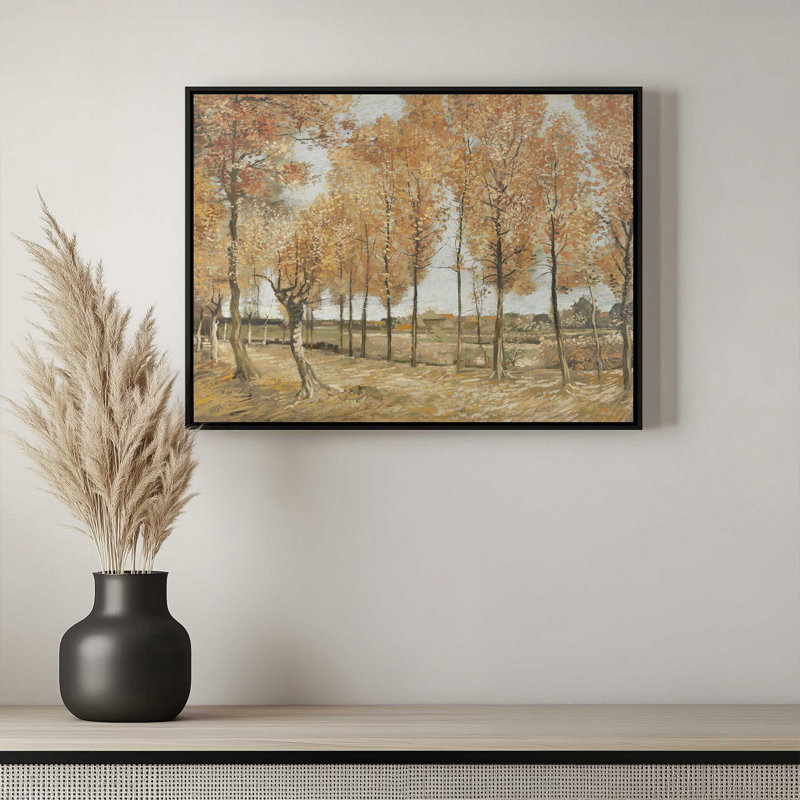 Reproduction d'art encadrée «Foilage» encadrée par Amber Sterling, L 16 po x H 12 po, Doré, Toile avec cadre