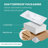 Integrated white ceramic basin, drain assembly NOT included