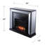Catarcio 44'' W Antique Silver Electric Fireplace with 5100 BTU