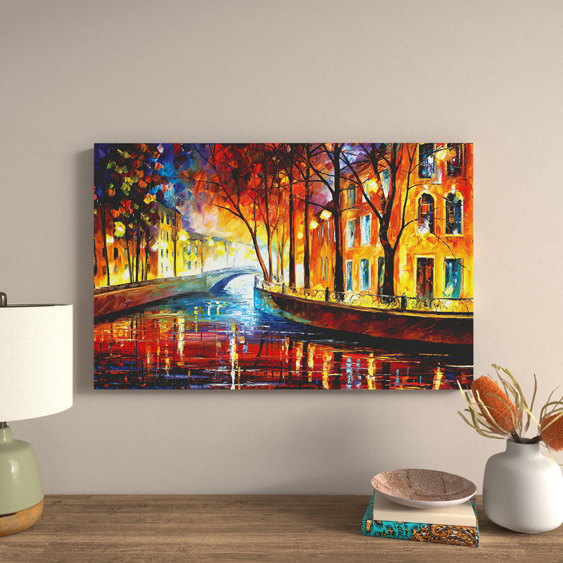 Misty Melody by Leonid Afremov - Wrapped Canvas Painting, 101.6 cm H x 66.04 cm W x 1.91 cm D
