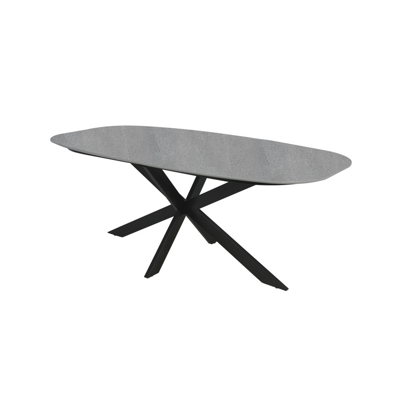 Ebensburg Oval Metal Base Dining Table