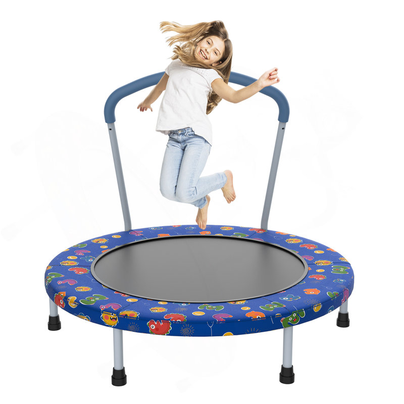 Mini trampoline d'intérieur pour enfants de 36 à 36 ans avec poignée amusante pour les enfants