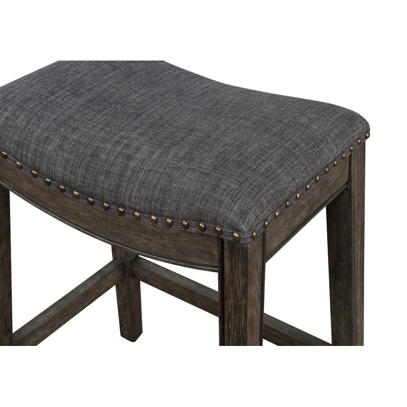 Tabouret de bar et de comptoir Urbanna, Gris, Tabouret de bar (siège d’une hauteur de 30,5 p