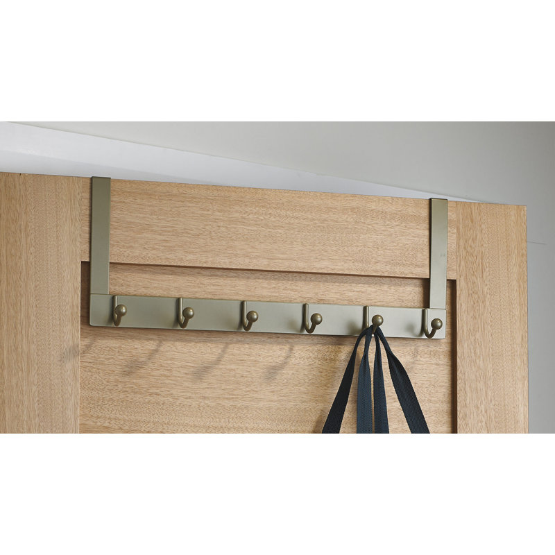 Utility Wall Mounted Coat Rack, Matte Nickel