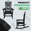 Ensemble de chaises à bascule d'extérieur surdimensionnées pour adultes en PEHD toutes saisons-315073053