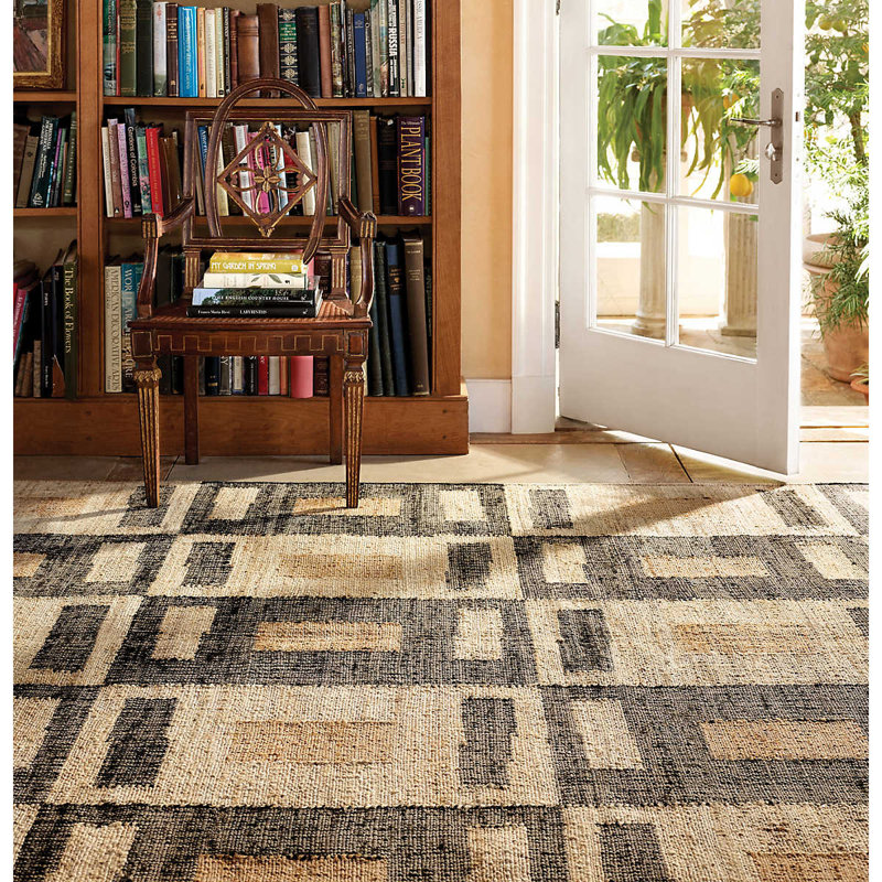 Cassia Handwoven Jute Rug, Rectangle 5' x 8'