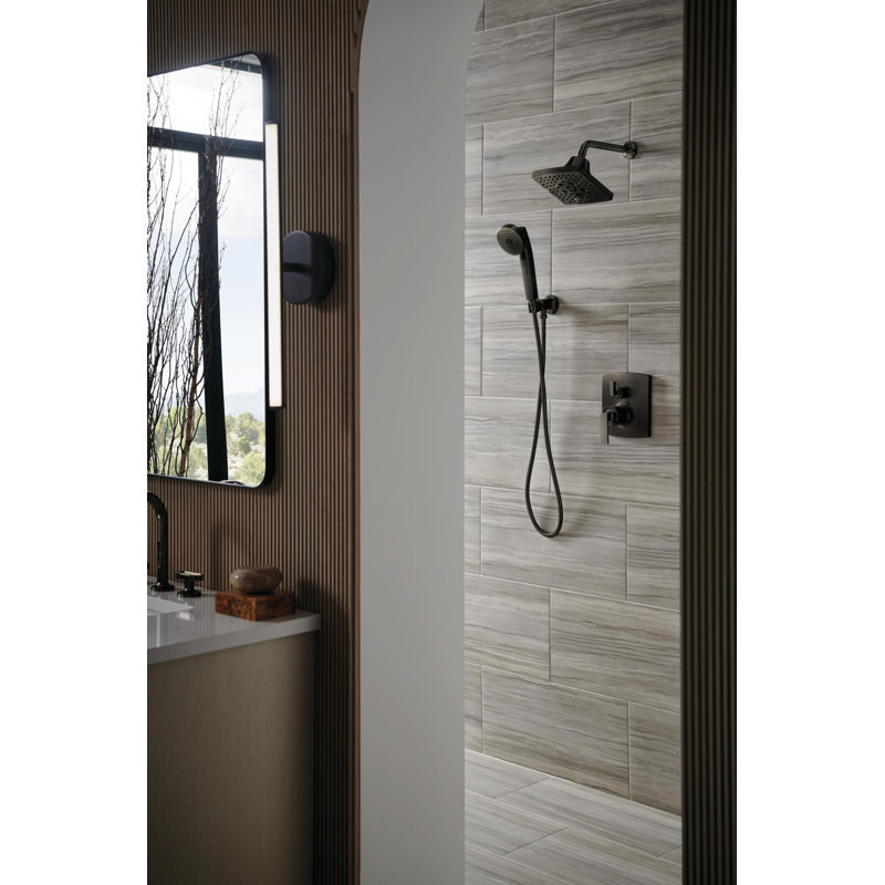 Kintsu® 10" Shower Arm and Flange, Luxe Gold
