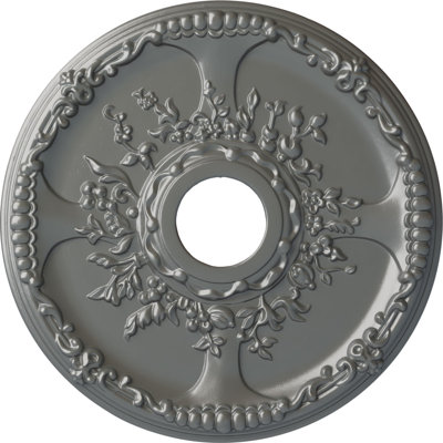 Endurathane Warsaw Ceiling Medallion, 18"OD x 3 1/2"ID x 1 3/8"P (Fits Canopies up to 3 1/2"), Hand-Painted Athenian Green Crackle Finish