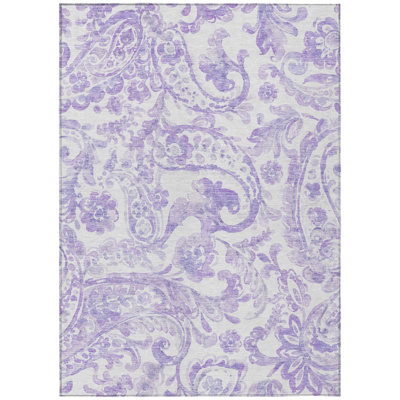 Solveigh Washable Paisley Indoor / Outdoor Rug
