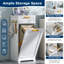 Armoire à paniers à linge inclinable, armoire de rangement autoportante avec panier amovible, panier à linge pour salle de bain