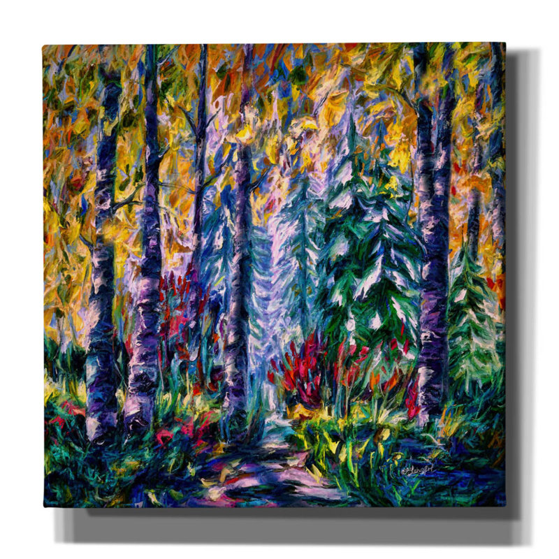 «Deep In The Woods» par Lena Owens, H 12 po x l 12 po x P 0,75 po