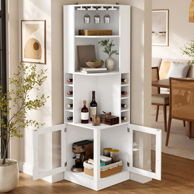 Meuble-bar de coin de style ferme