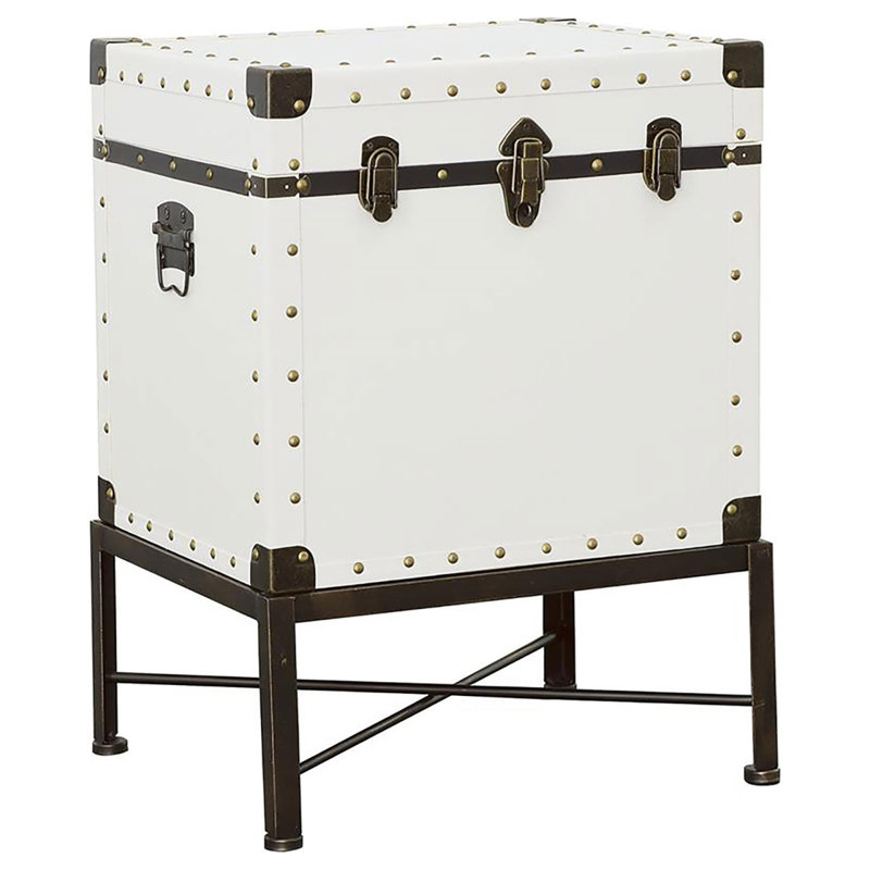 Armoire décorative de style coffre et bronze