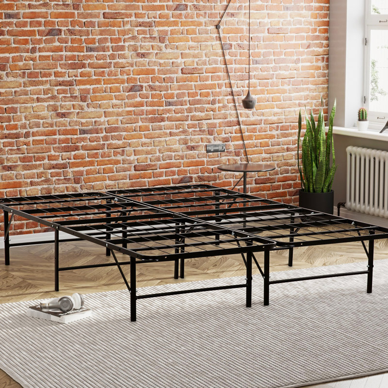 Metal Mattress Foundation Bed Frame - Full Size, Bedroom Essentials Platform Size Frame, Construction