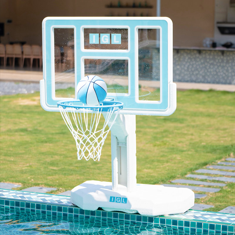 Cerceau de basketball de piscine avec 44 "de style professionnel et hauteur réglable pour enfants adultes