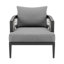 Chaise de patio avec coussins Evalyn