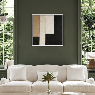 Reproduction d'art encadrée sur toile encadrée pour décoration de salon