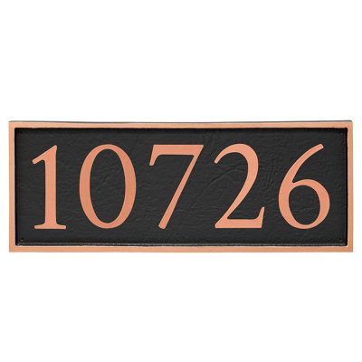 Serif 1-Line Wall Address Plaque