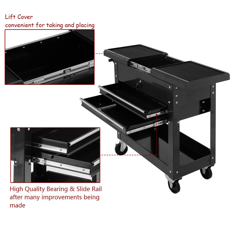 Emmetsburg 83cm H x 70.5cm W Utility Cart