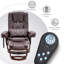 Fauteuil de massage en simili cuir avec repose-pieds pivotant à 360 degrés et coussin lombaire amovible-1482802491