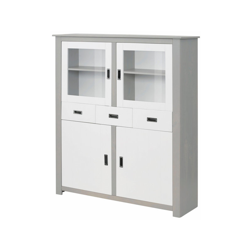 Mahone 122cm Sideboard, White/Grey