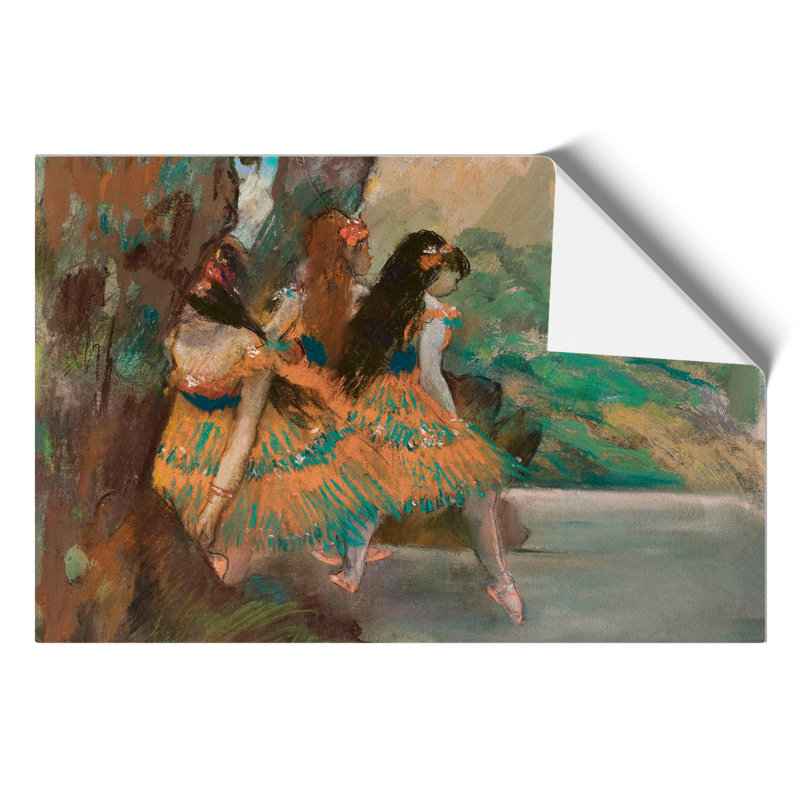 Ballet Ballerina Dancers on Stage by Edgar Degas - Frameless Print, 30cm H x 42cm W x 0.1cm D