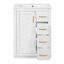 Meuble-lavabo 24 po avec lavabo intégré, 1 armoire de porte et 3 tiroirs de rangement, quincaillerie à fermeture en douceur, finition peinte, blanc-791085788-804735180