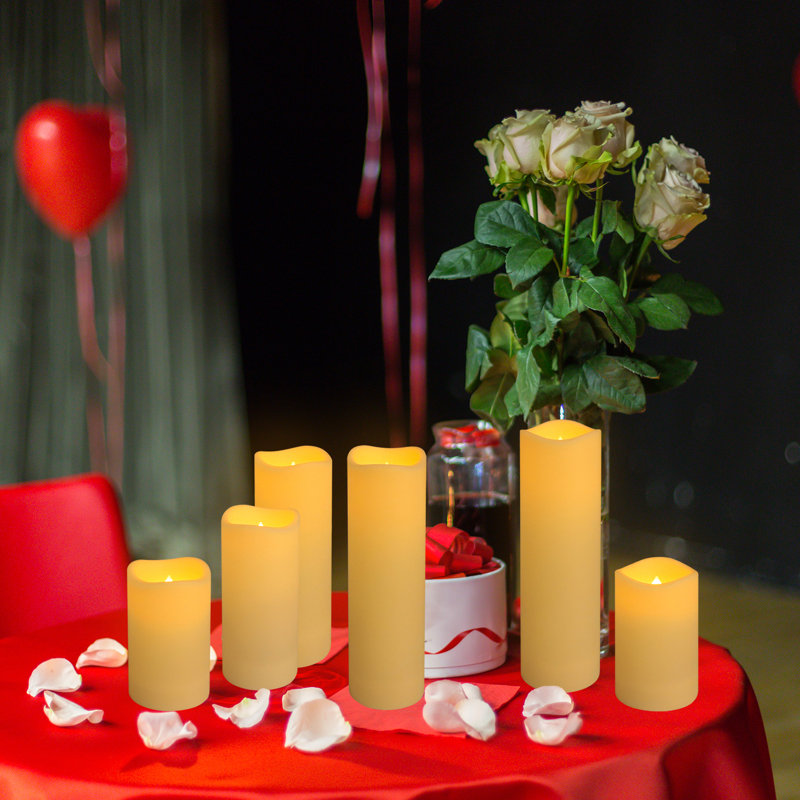 Paquet de 48 bougies sans flamme avec télécommande et minuterie 24H - Bougies décoratives étanches à piles, 3 tailles (4 po 5 po 6 po) pour la décoration intérieure,