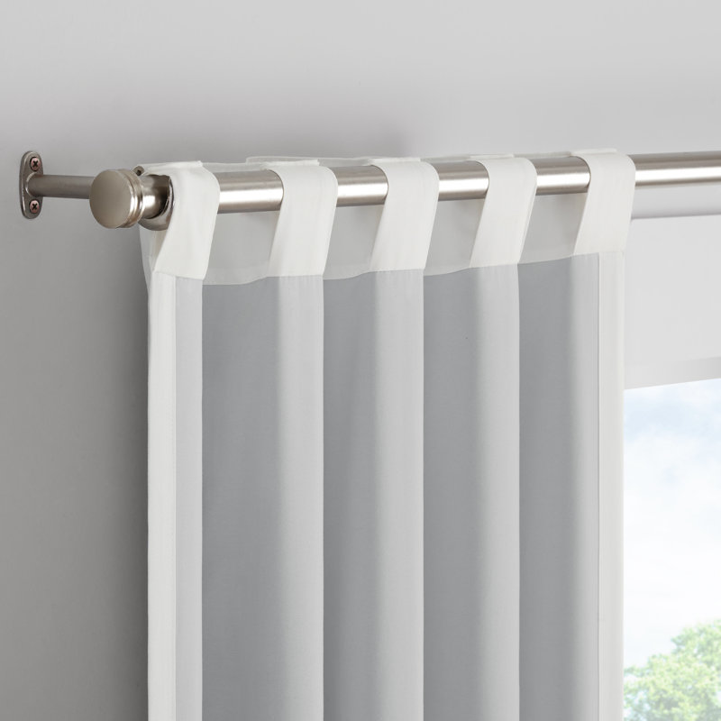 Eclipse Blackout Curtains, Tiered Ruffle Kids Curtains, 63 in x 40 in, Thermaback 100% Blackout Curtains with Rod Pocket Header, Curtains for Kids Room or Playroom, 1 Window Curtain, White