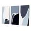 Ensemble de 3 pièces rétro géométriques abstraites en couleurs rétro X - Mid-Century Modern Art-1724630677