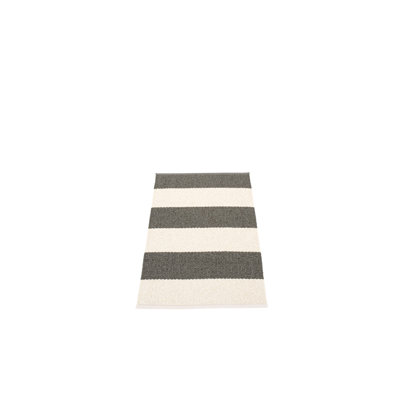 Bob Striped Area Rug in Black/Beige