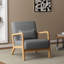 Upholstered Cotton Armchair-1758225600