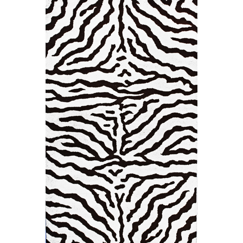 Wool Animal Print Indoor Rug, Rectangle 5' x 8'