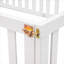 Structure de lit de jour pleine grandeur pour lit de jour, silhouette minimaliste en bois massif blanc pur pour chambre d'enfant
