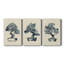 Indigo Bonsai I - Ensemble de 3 toiles tendues-921685592