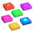 Battery Operated Led Lights With Timer- Colour Changing, Set Of 6
