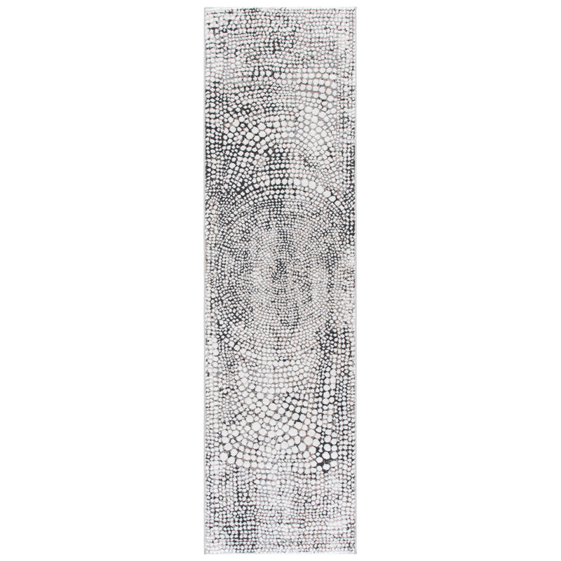Lunara Power Loom Polyester; Jute/Sisal; Polypropylene Plastic Abstract Indoor Rug, 2'-2" x 8'-0" Runner