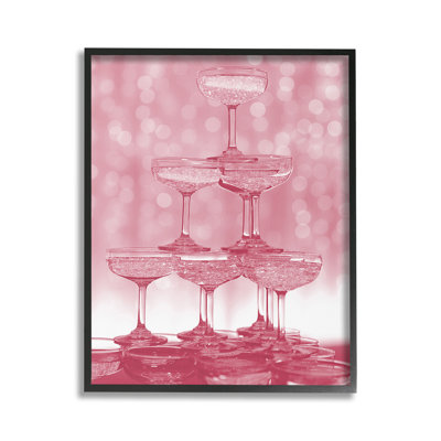 PinkStackedGlassesGicleeArtbyLil'Rue