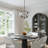 Weston 4 - Light Dimmable Drum Chandelier Matte Black Dining Room Chandelier 