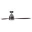 Ventilateur de plafond intelligent WiFi de 56 po pour intérieur/extérieur, alimentation CC, avec lumière DEL et télécommande, résistant à l'humidité, fini chromé brossé et pales en koa-67499105