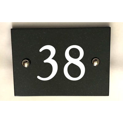 Brumby 10cm H Reflective Stone House Number