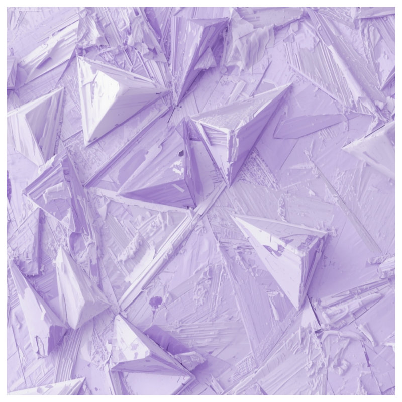 Couvertures mauves à texture géométrique, L 50 po x H 60 po