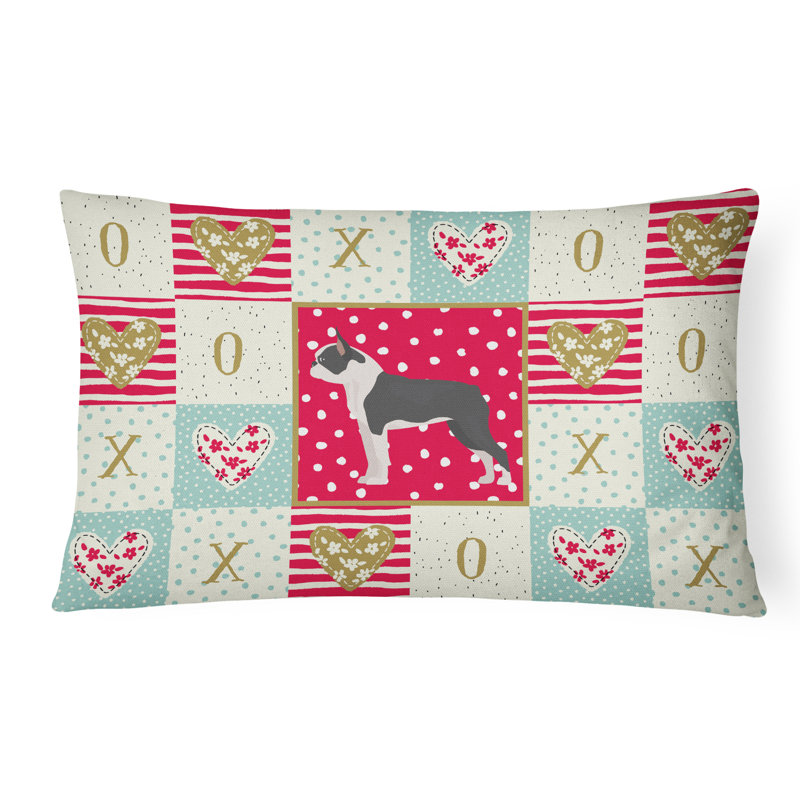  Coussin Boston Terrier Love