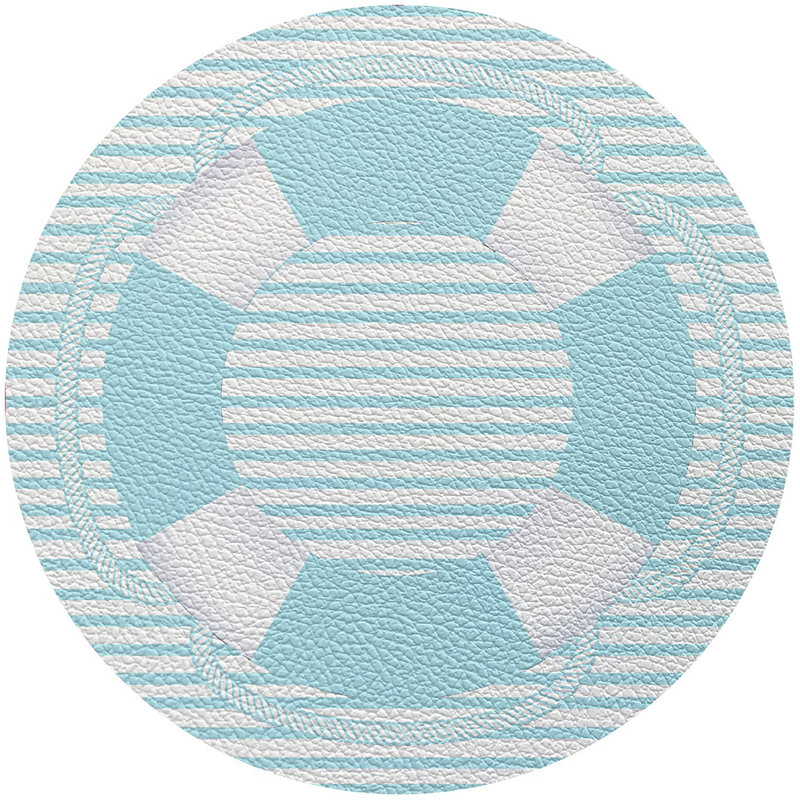 Lifeguard Buoy 16" Vinyl Placemat, Lite Blue