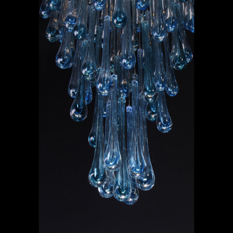 Stancil 25 - Light LED Tiered Chandelier