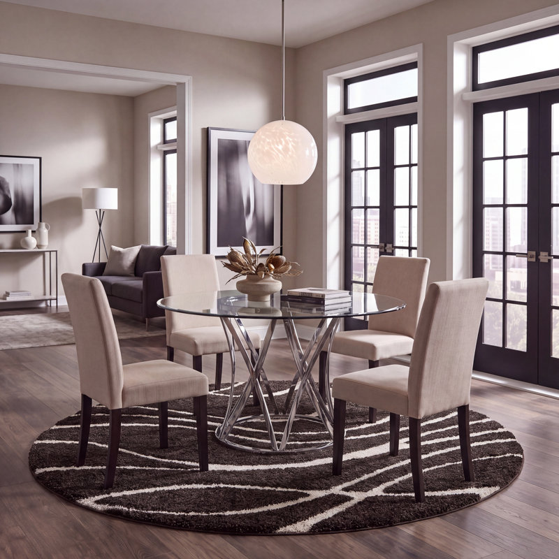 Tapis d'intérieur à poils longs Florida, 6'-7" x 6'-7" Round