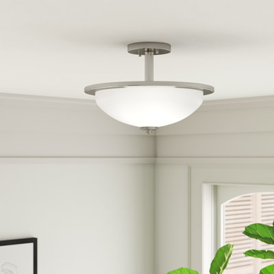 Sarsfield Glass Semi Flush Mount