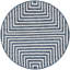 Tapis bleu contemporain Odawa-1098662851